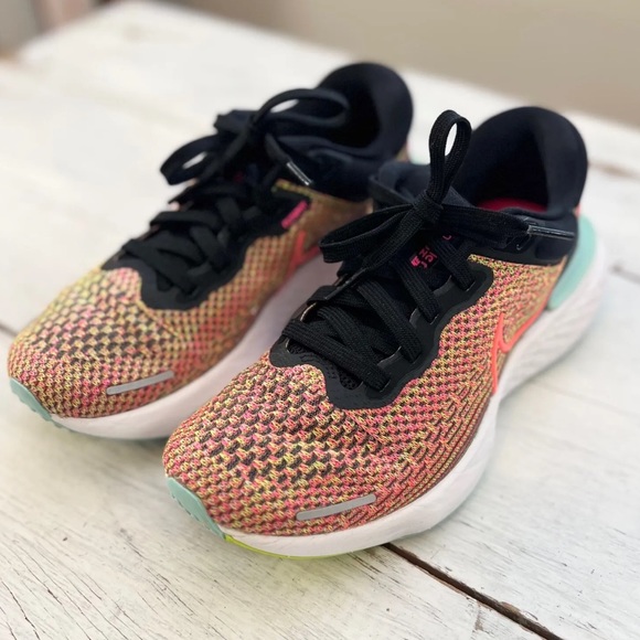 Nike Shoes - NIKE ZoomX Invincible Run Flyknit Volt Bright Mango Multi Color Women's 8 Active